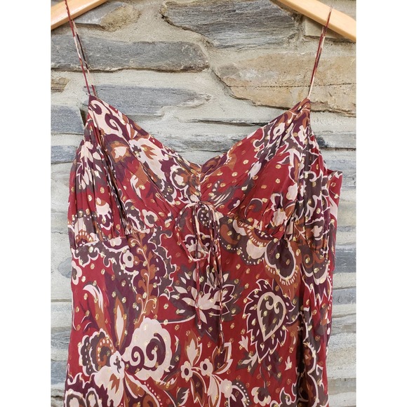 Ann Taylor Silk Floral Slip Dress 14 - Picture 5 of 9